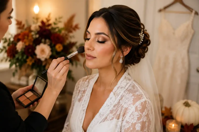 Fall Wedding Beauty: How to Plan Your Bridal Hair & Makeup for an Autumn Wedding in NJ