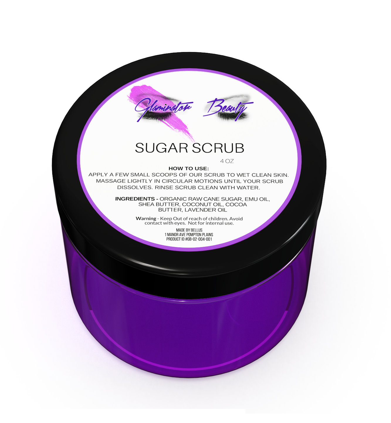 Sugar Scrub by Glaminator Beauty Bar