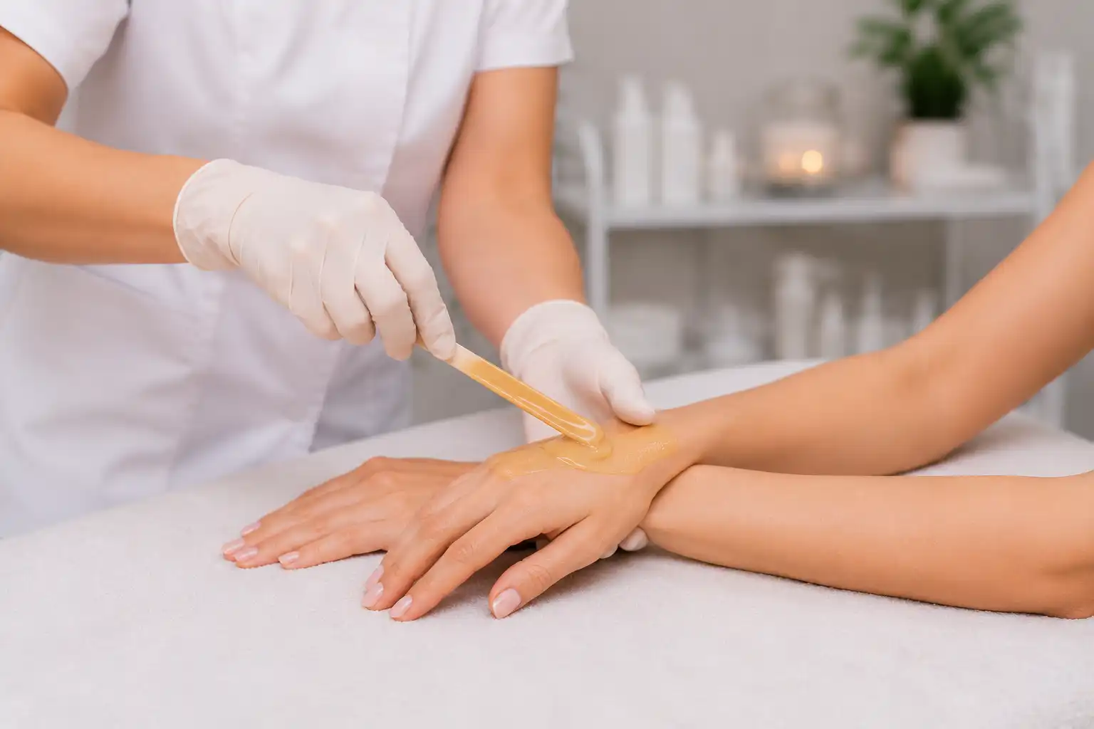 hands-waxing